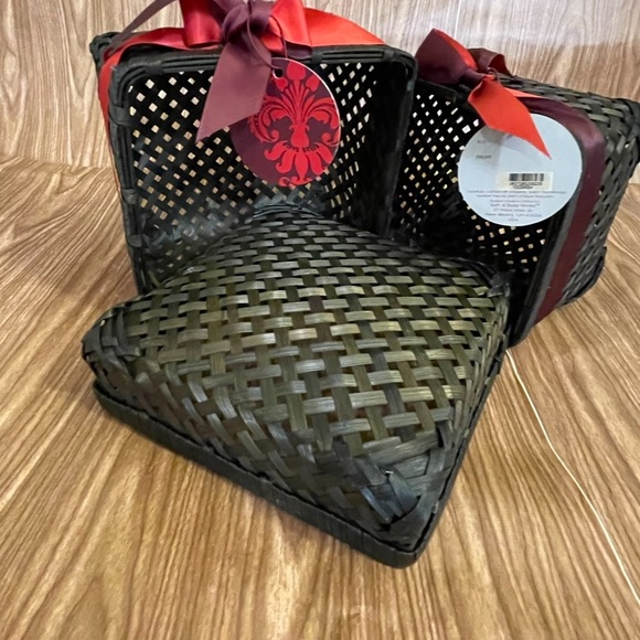 NWOT A Beautiful Brown 3 pc Gift Basket Carefully Crafted for Bath & Body works! - Picture 2 of 12